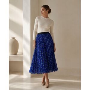 NWOT Diane Von Furstenberg kalina pleated skirt, Sz 0, $325